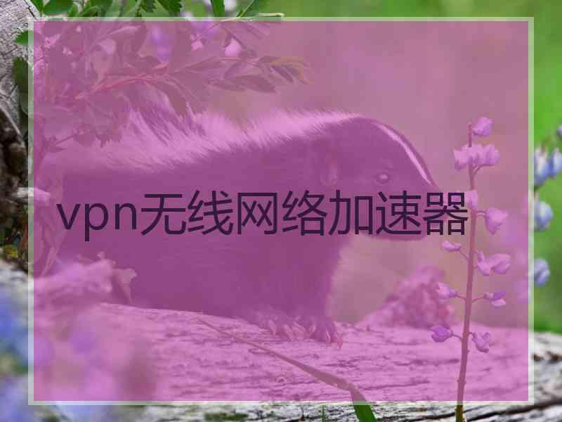 vpn无线网络加速器